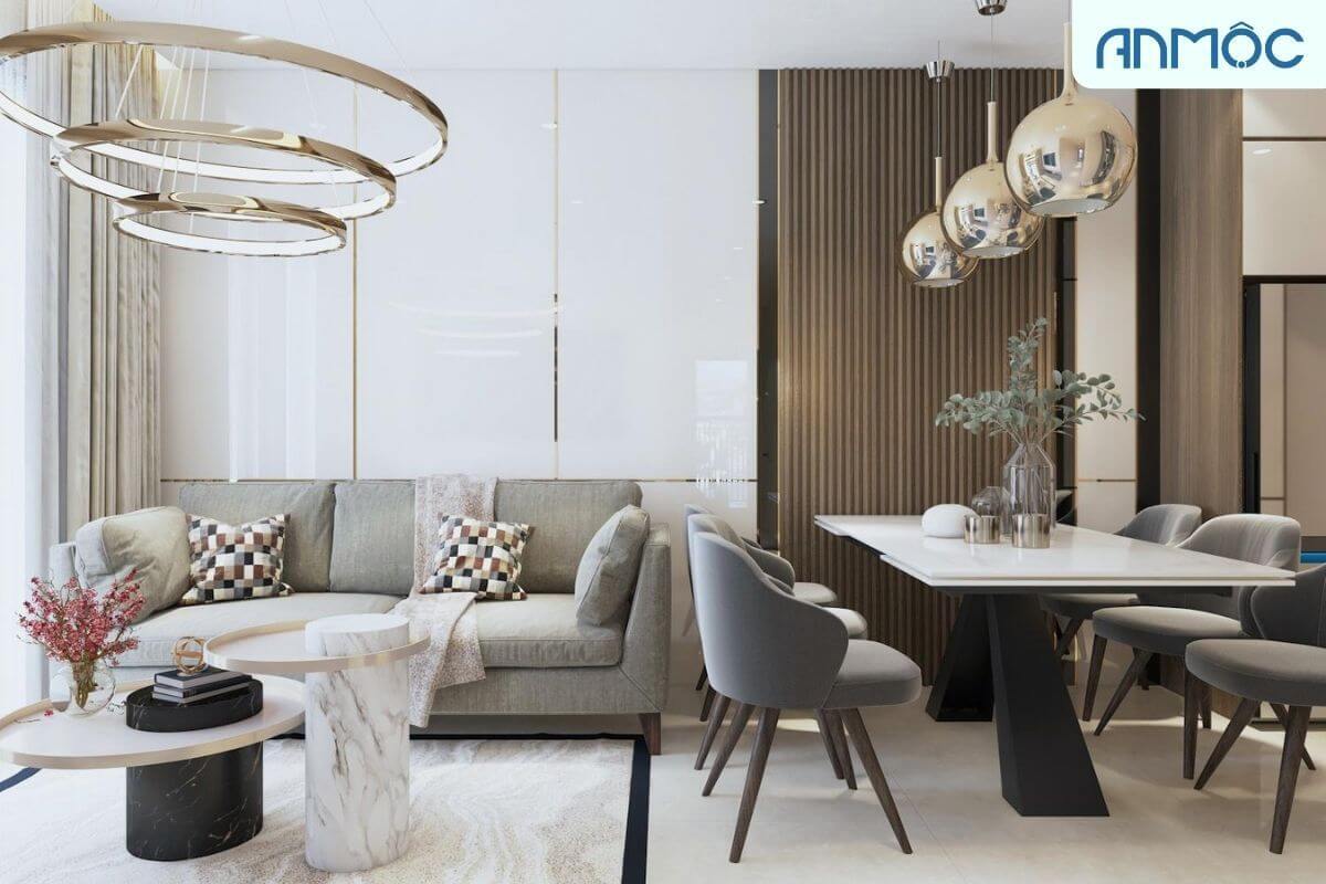 55+ Mẫu Thiết Kế Nội Thất Chung Cư "Đỉnh Nhất" 2026 3589 thiet ke noi that chung cu 90m2 phong cach hien dai noi that an moc 6