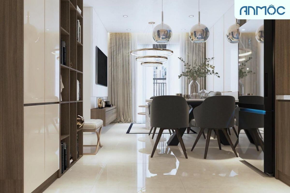 55+ Mẫu Thiết Kế Nội Thất Chung Cư "Đỉnh Nhất" 2026 3591 thiet ke noi that chung cu 90m2 phong cach hien dai noi that an moc 8