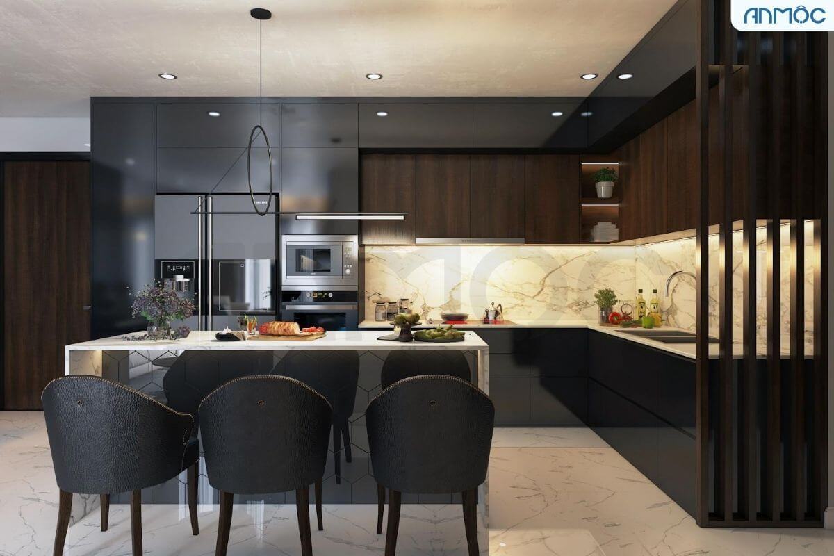 55+ Mẫu Thiết Kế Nội Thất Chung Cư "Đỉnh Nhất" 2026 3662 noi-that-bep-chung-chu-khang-dien