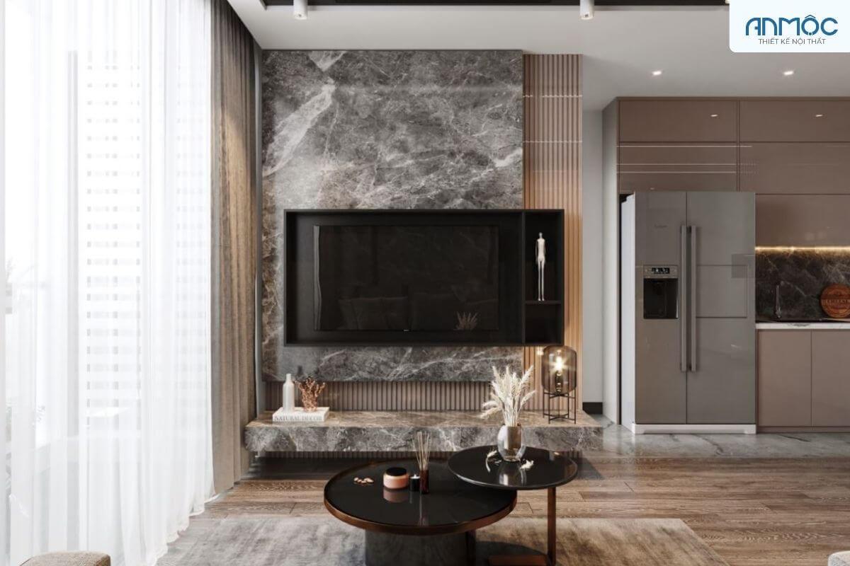 33+ Mẫu Thiết Kế Nội Thất Phòng Khách Đẹp Hiện Đại Nhất 740 thiet ke noi that phong khach chung cu noi that an moc 23