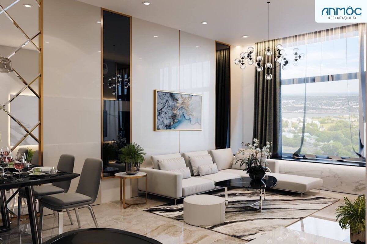 33+ Mẫu Thiết Kế Nội Thất Phòng Khách Đẹp Hiện Đại Nhất 598 thiet ke noi that phong khach chung cu noi that an moc 34