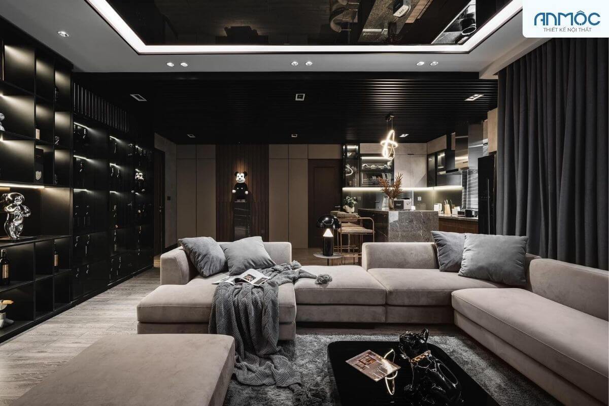 33+ Mẫu Thiết Kế Nội Thất Phòng Khách Đẹp Hiện Đại Nhất 667 thiet ke noi that phong khach chung cu noi that an moc 74