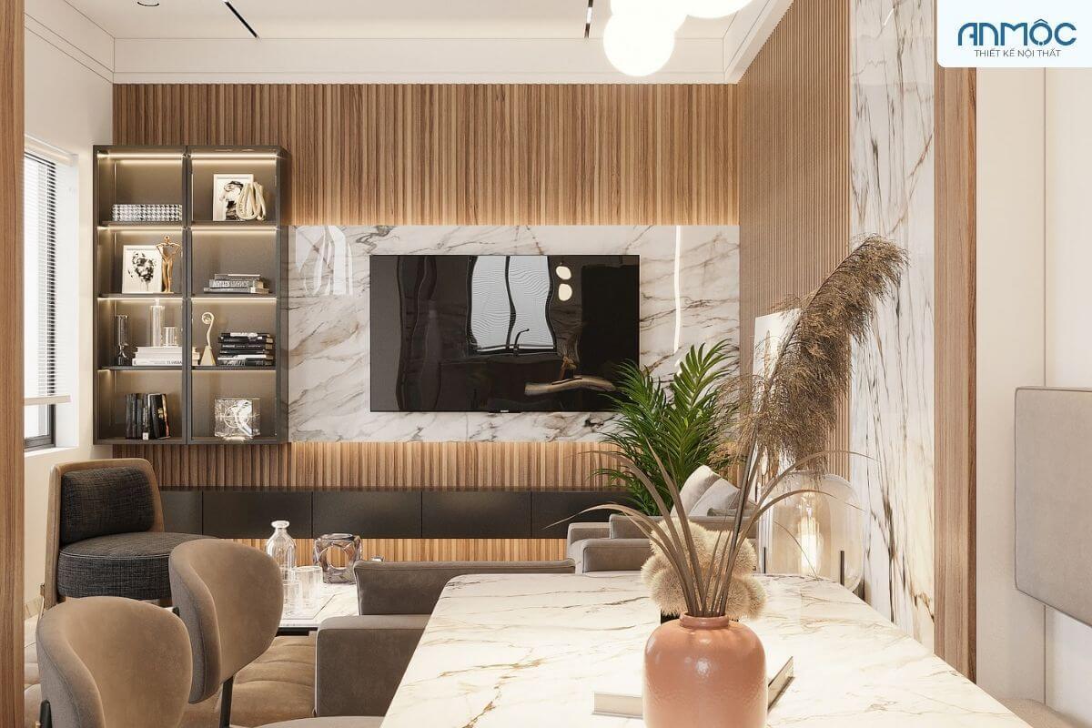 33+ Mẫu Thiết Kế Nội Thất Phòng Khách Đẹp Hiện Đại Nhất 622 thiet ke noi that phong khach hien dai noi that an moc 3