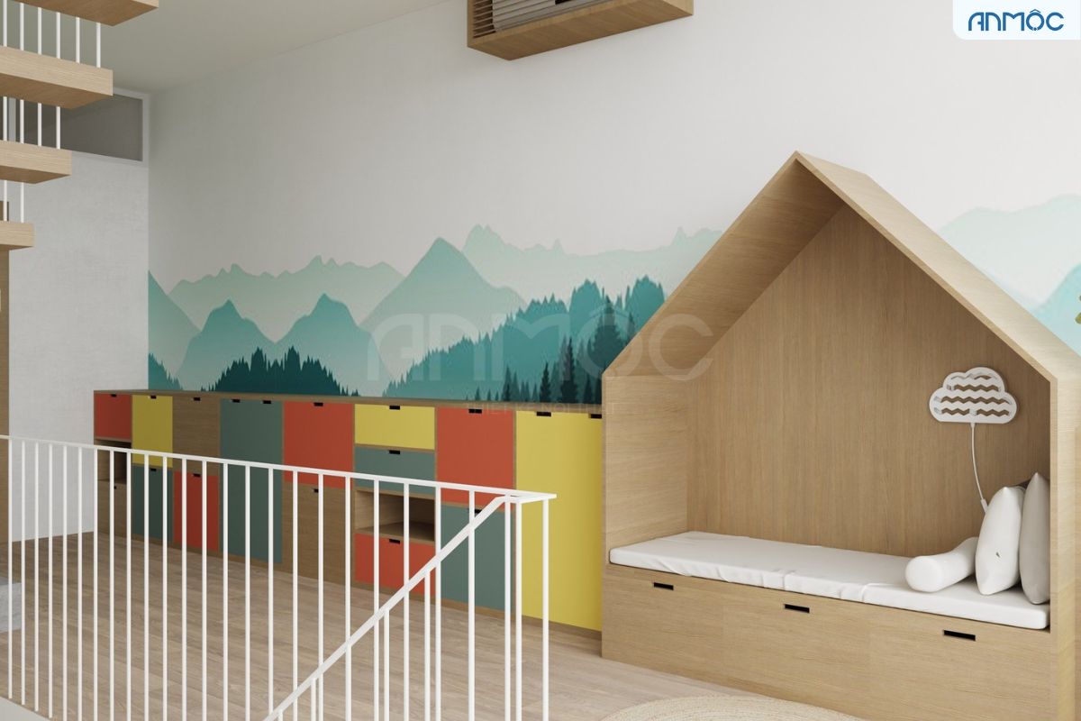 21+ Mẫu Thiết Kế Nội Thất Nhà Phố Đẹp Không Thể Bỏ Qua 2026 2338 noi that phong sinh hoat cho be 4