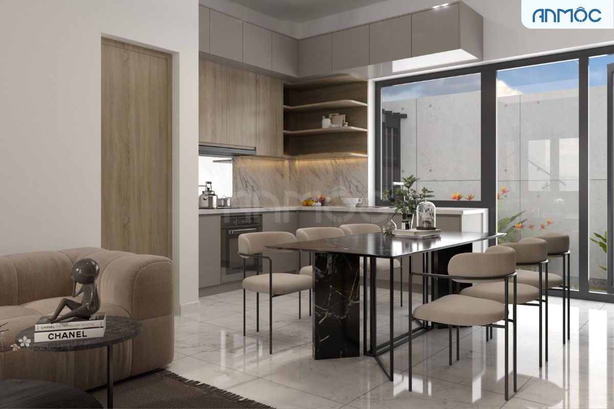 21+ Mẫu Thiết Kế Nội Thất Nhà Phố Đẹp Không Thể Bỏ Qua 2026 2533 thiet ke noi that nha 1 tret 3 lau noi that an moc 5