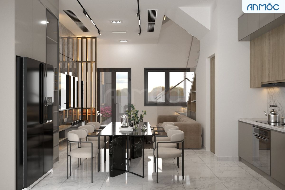 21+ Mẫu Thiết Kế Nội Thất Nhà Phố Đẹp Không Thể Bỏ Qua 2026 2534 thiet ke noi that nha 1 tret 3 lau noi that an moc 6