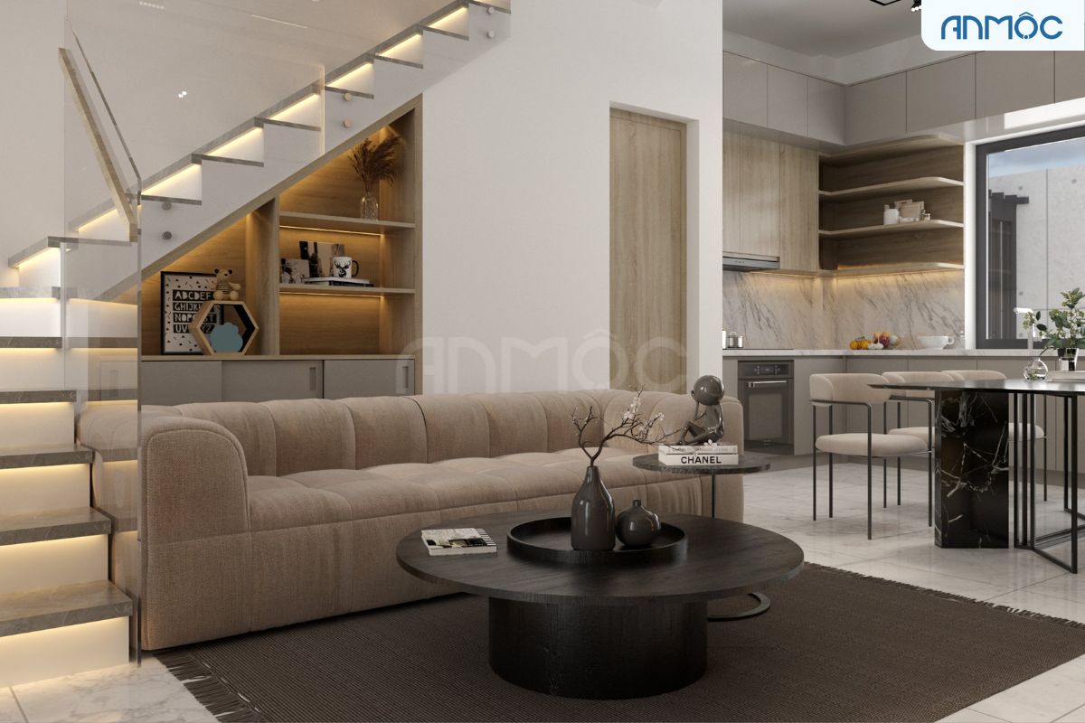 21+ Mẫu Thiết Kế Nội Thất Nhà Phố Đẹp Không Thể Bỏ Qua 2026 2535 thiet ke noi that nha 1 tret 3 lau noi that an moc 7