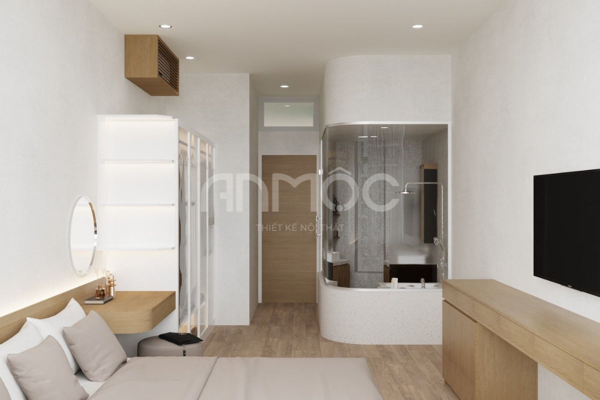 21+ Mẫu Thiết Kế Nội Thất Nhà Phố Đẹp Không Thể Bỏ Qua 2026 2353 thiet ke noi that nha cap 4 noi that an moc 14