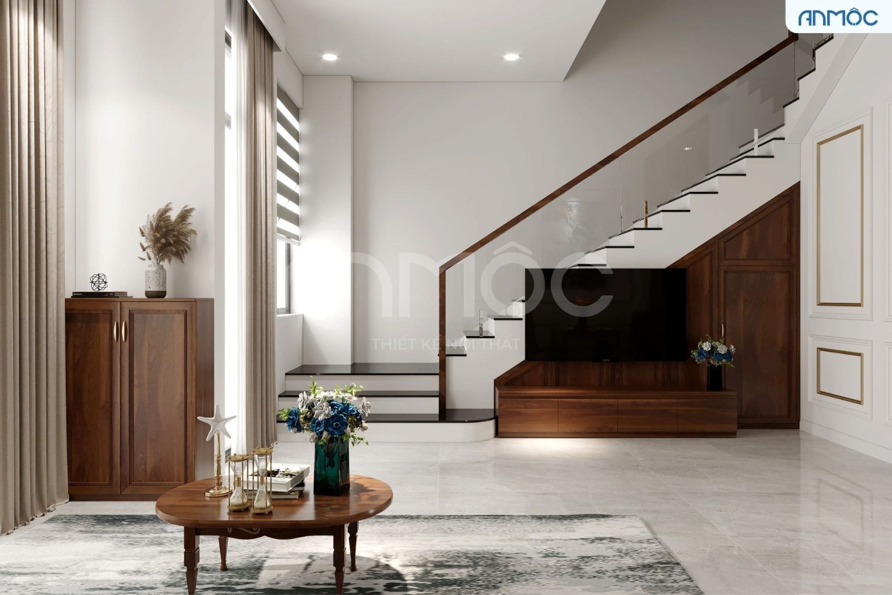 21+ Mẫu Thiết Kế Nội Thất Nhà Phố Đẹp Không Thể Bỏ Qua 2026 2765 thiet ke noi that nha lien ke noi that an moc 4