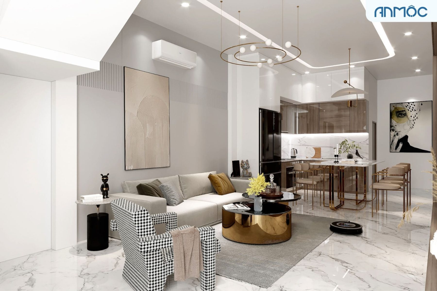 21+ Mẫu Thiết Kế Nội Thất Nhà Phố Đẹp Không Thể Bỏ Qua 2026 2732 thiet ke noi that nha pho noi that an moc 6