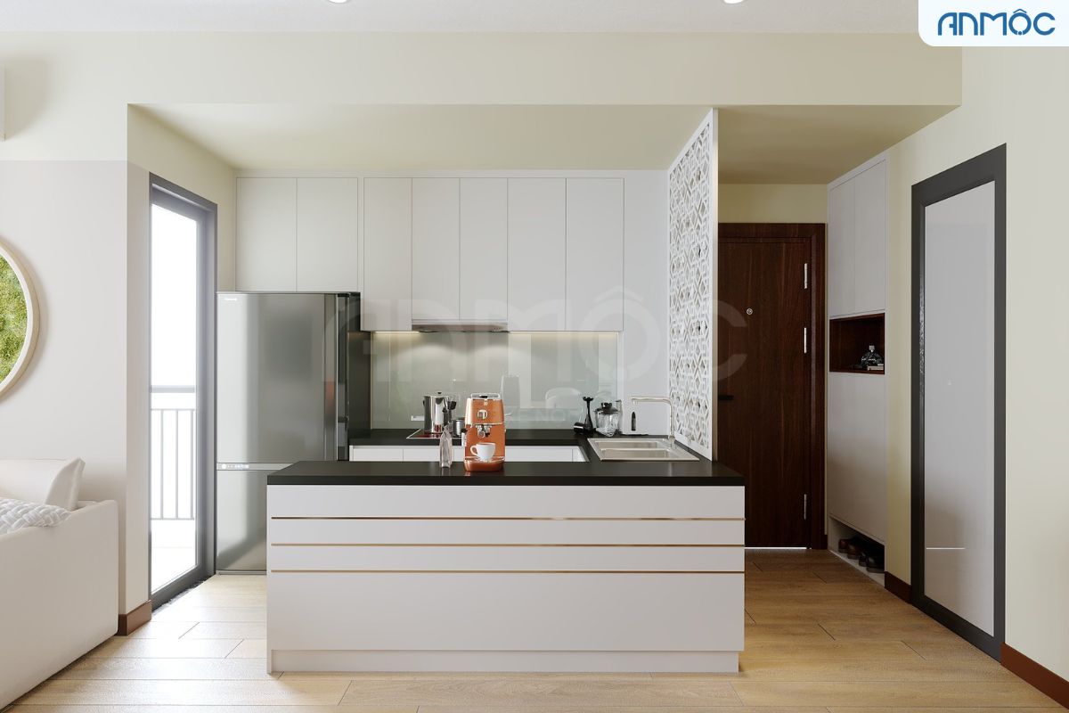 55+ Mẫu Thiết Kế Nội Thất Chung Cư "Đỉnh Nhất" 2026 3189 tu-bep-go-cong-nghiep