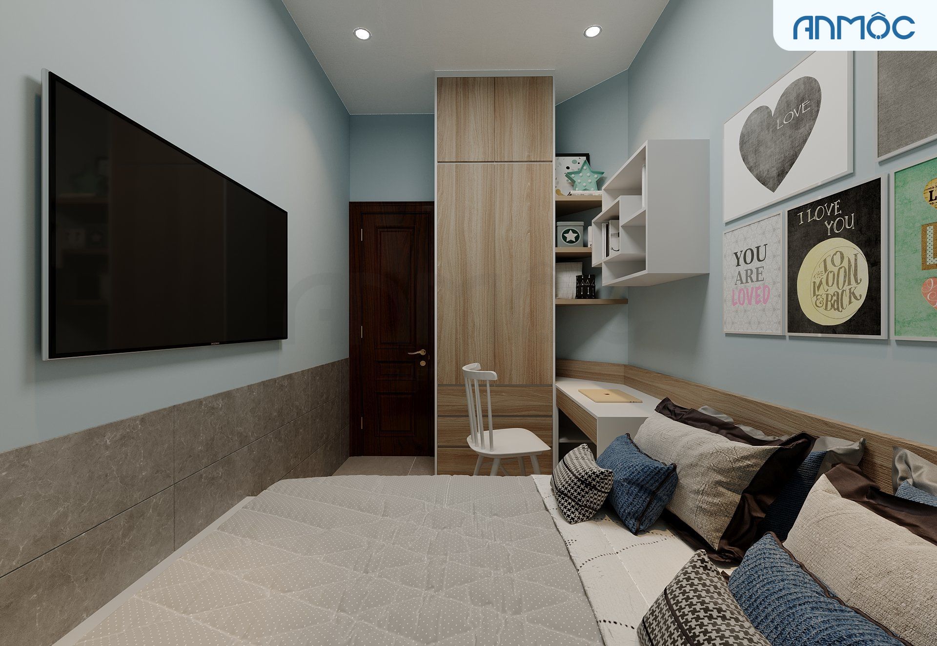 21+ Mẫu Thiết Kế Nội Thất Nhà Phố Đẹp Không Thể Bỏ Qua 2026 2308 Thiet ke noi that nha cap 4 noi that an moc 18