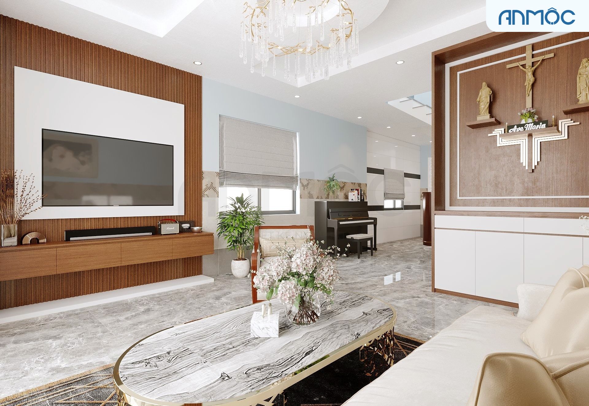 21+ Mẫu Thiết Kế Nội Thất Nhà Phố Đẹp Không Thể Bỏ Qua 2026 2292 Thiet ke noi that nha cap 4 noi that an moc 2