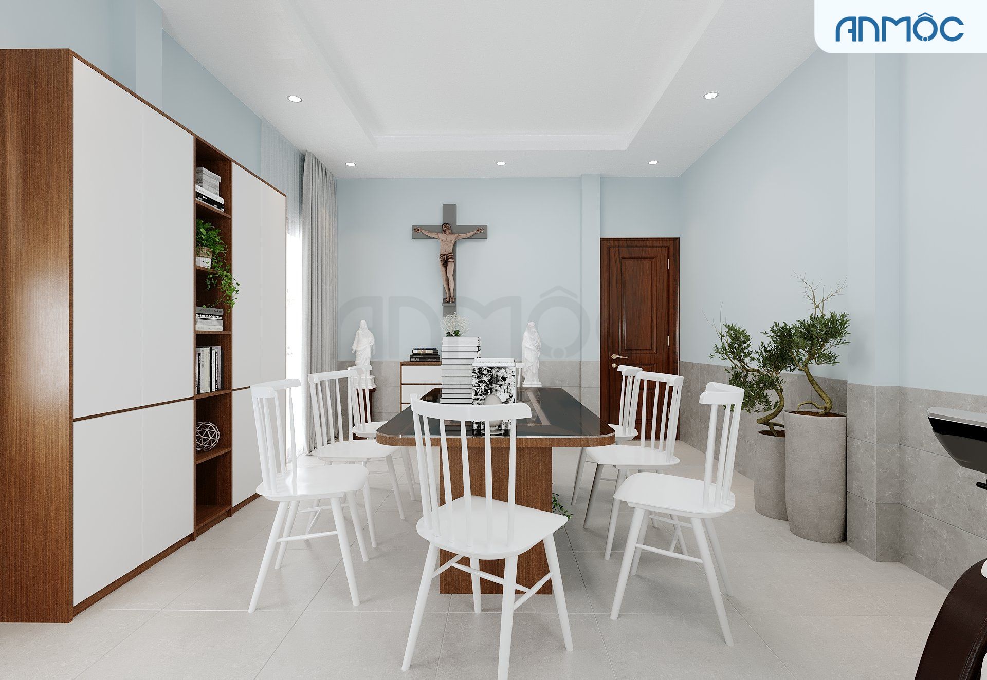 21+ Mẫu Thiết Kế Nội Thất Nhà Phố Đẹp Không Thể Bỏ Qua 2026 2311 Thiet ke noi that nha cap 4 noi that an moc 21