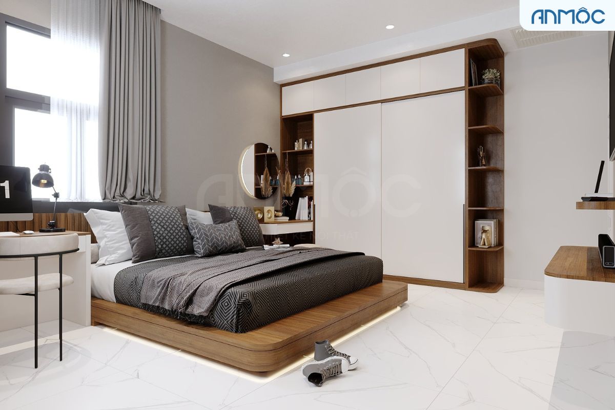 21+ Mẫu Thiết Kế Nội Thất Nhà Phố Đẹp Không Thể Bỏ Qua 2026 2474 thiet ke thi cong noi that nha pho bien hoa dong nai noi that an moc 14