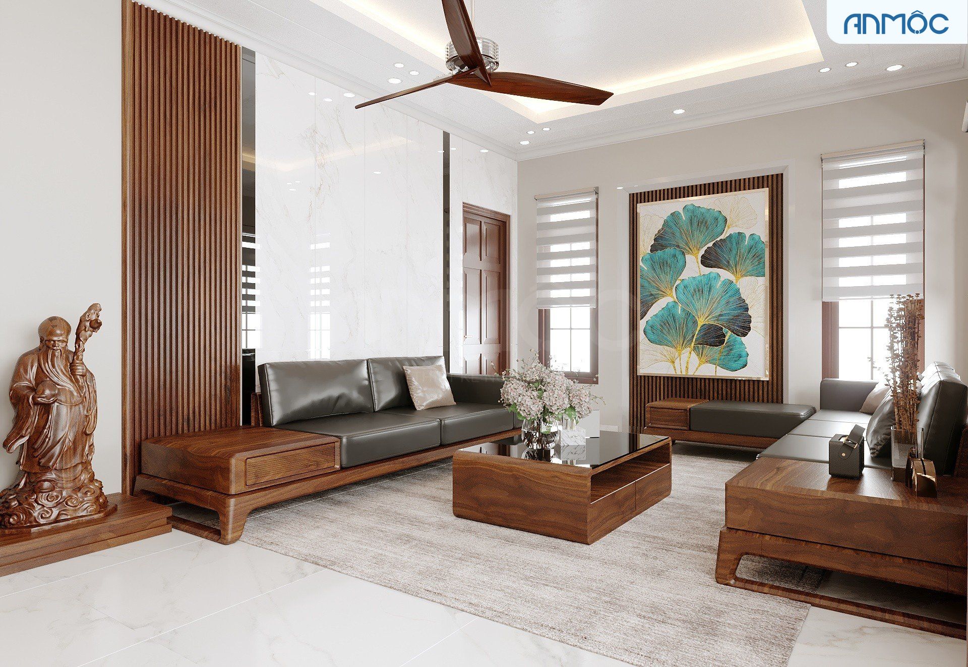 21+ Mẫu Thiết Kế Nội Thất Nhà Phố Đẹp Không Thể Bỏ Qua 2026 2642 thiet ke noi that nha biet thu pho go oc cho noi that an moc 6