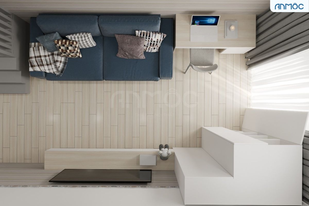 21+ Mẫu Thiết Kế Nội Thất Nhà Phố Đẹp Không Thể Bỏ Qua 2026 2269 thiet ke noi that nha dien tich nho noi that an moc 5