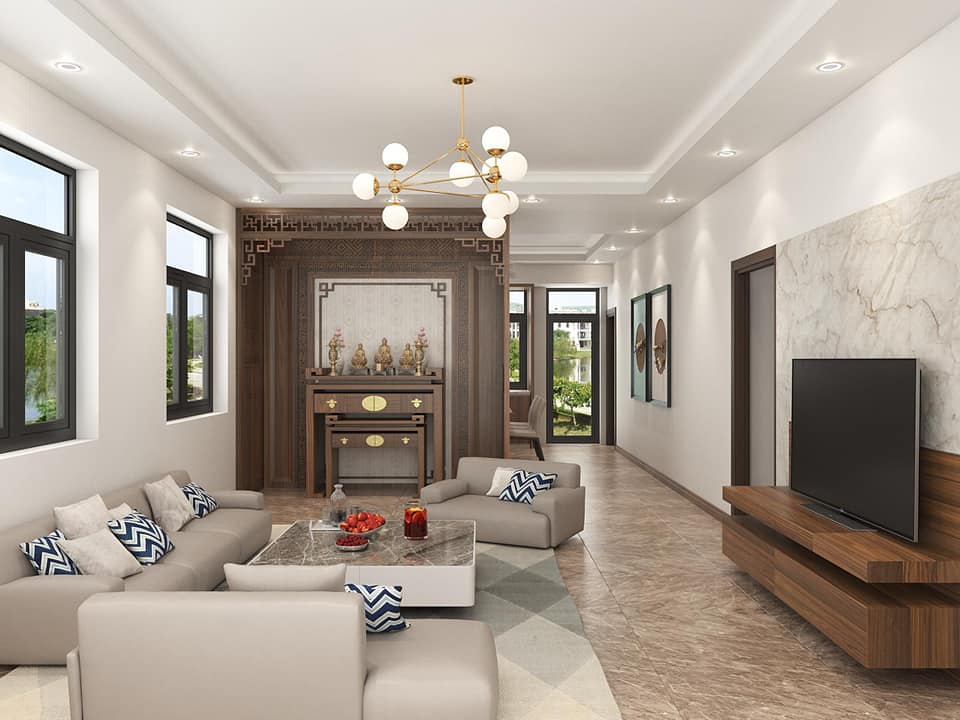 21+ Mẫu Thiết Kế Nội Thất Nhà Phố Đẹp Không Thể Bỏ Qua 2026 2609 thiet ke noi that nha lo pho noi that an moc 1 5