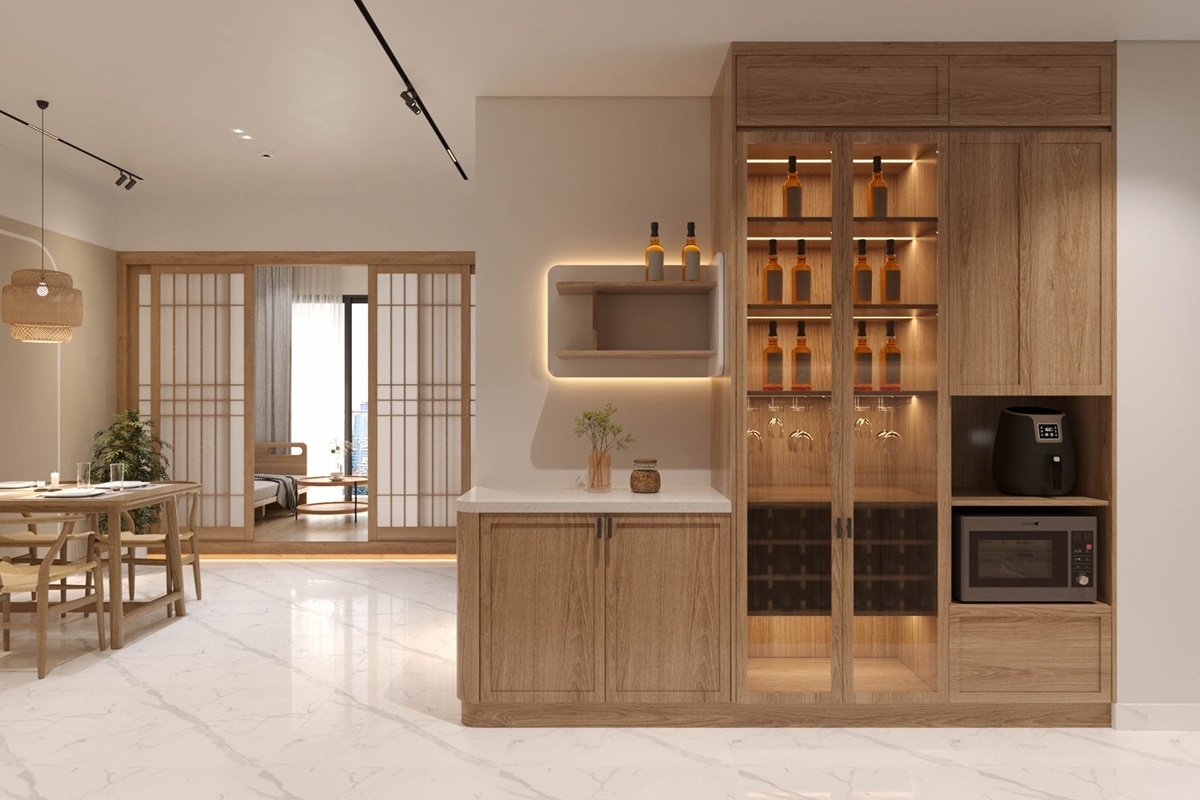 55+ Mẫu Thiết Kế Nội Thất Chung Cư "Đỉnh Nhất" 2026 3133 Thiết kế nội thất chung cư Diamond Alnata 65m2, anh Quang