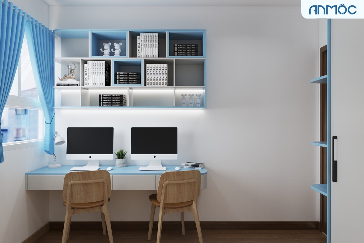 10 Mẫu Thiết Kế Nội Thất Phòng Ngủ Cho Bé Đẹp Nhất 2026 267 Thiết kế nội thất phòng ngủ cho hai bé trai, diện tích 9m2