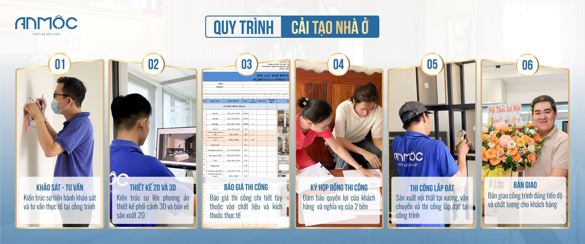 Cải Tạo Nội Thất Gia Tăng Tiện Ích Và Thẩm Mỹ Cho Không Gian Sống 67 Quy trình cải tạo nội thất tại An Mộc