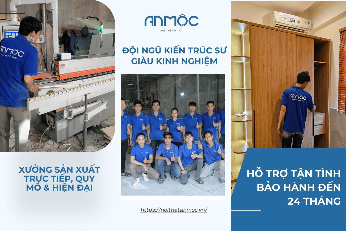 Cải Tạo Phòng Ngủ Từ Cũ Thành Mới Siêu Đẹp Phù Hợp Mọi Ngân Sách 66 Nội thất An Mộc có xưởng sản xuất trực tiếp, máy móc hiện đại