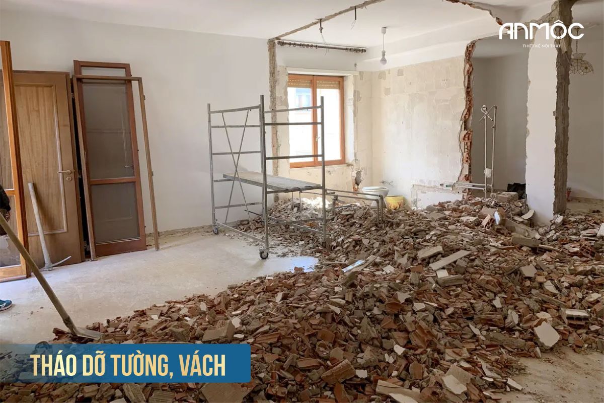 Cải tạo phần thô và những điều cần biết 29 Tháo dỡ tường vách