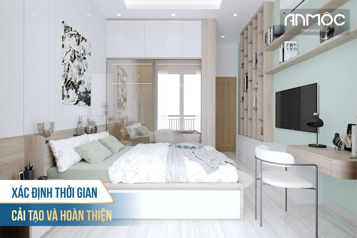 Cải Tạo Phòng Ngủ Từ Cũ Thành Mới Siêu Đẹp Phù Hợp Mọi Ngân Sách 60 Xác định thời gian cải tạo và hoàn thiện
