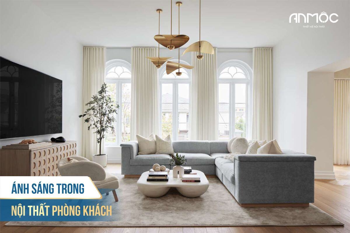 33+ Mẫu Thiết Kế Nội Thất Phòng Khách Đẹp Hiện Đại Nhất 526 Ánh sáng trong nội thất phòng khách