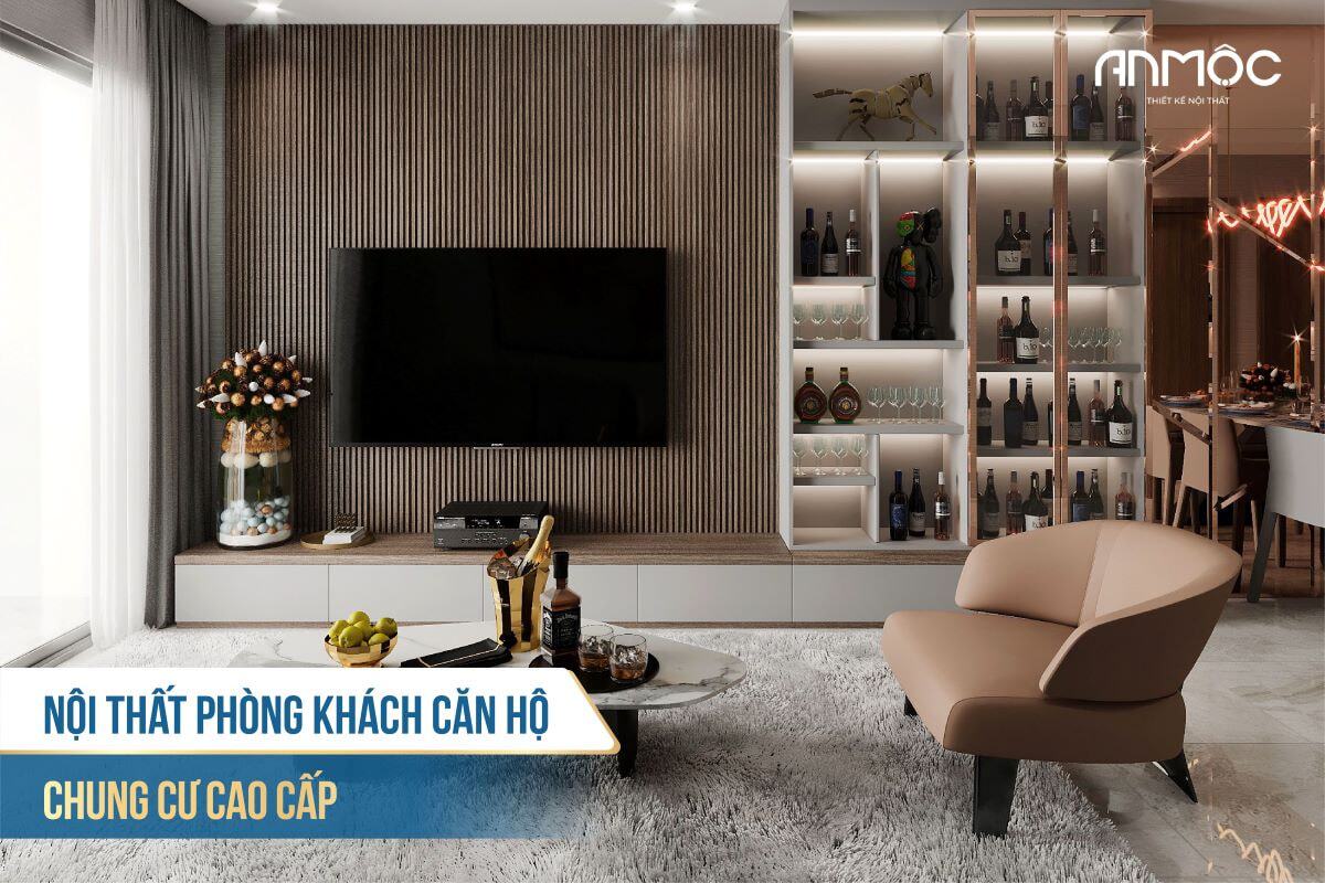 33+ Mẫu Thiết Kế Nội Thất Phòng Khách Đẹp Hiện Đại Nhất 597 Nội thất phòng khách căn hộ chung cư cao cấp