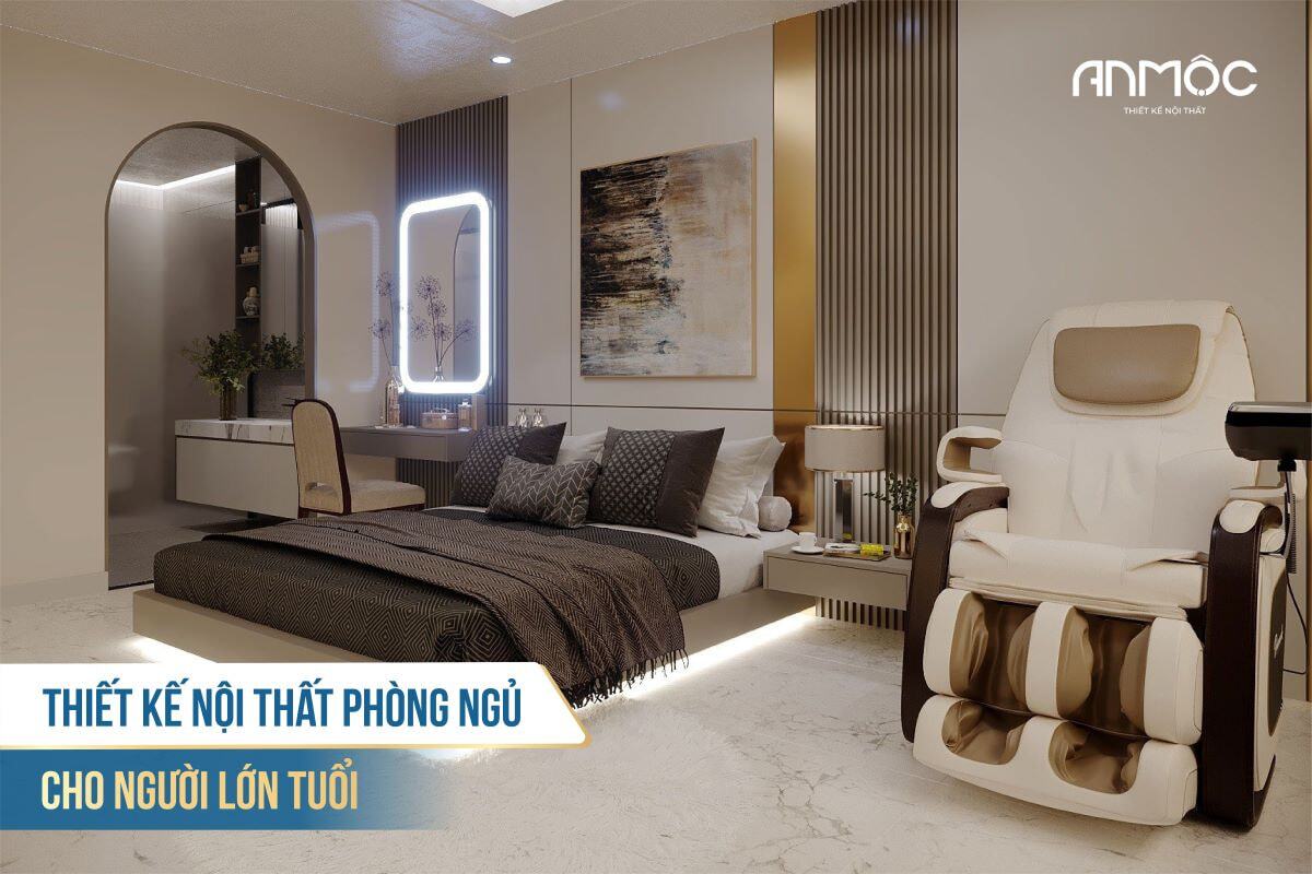 33+ Mẫu Thiết Kế Nội Thất Phòng Ngủ Đẹp - Hiện Đại 2026 391 Thiết kế nội thất phòng ngủ cho người lớn tuổi