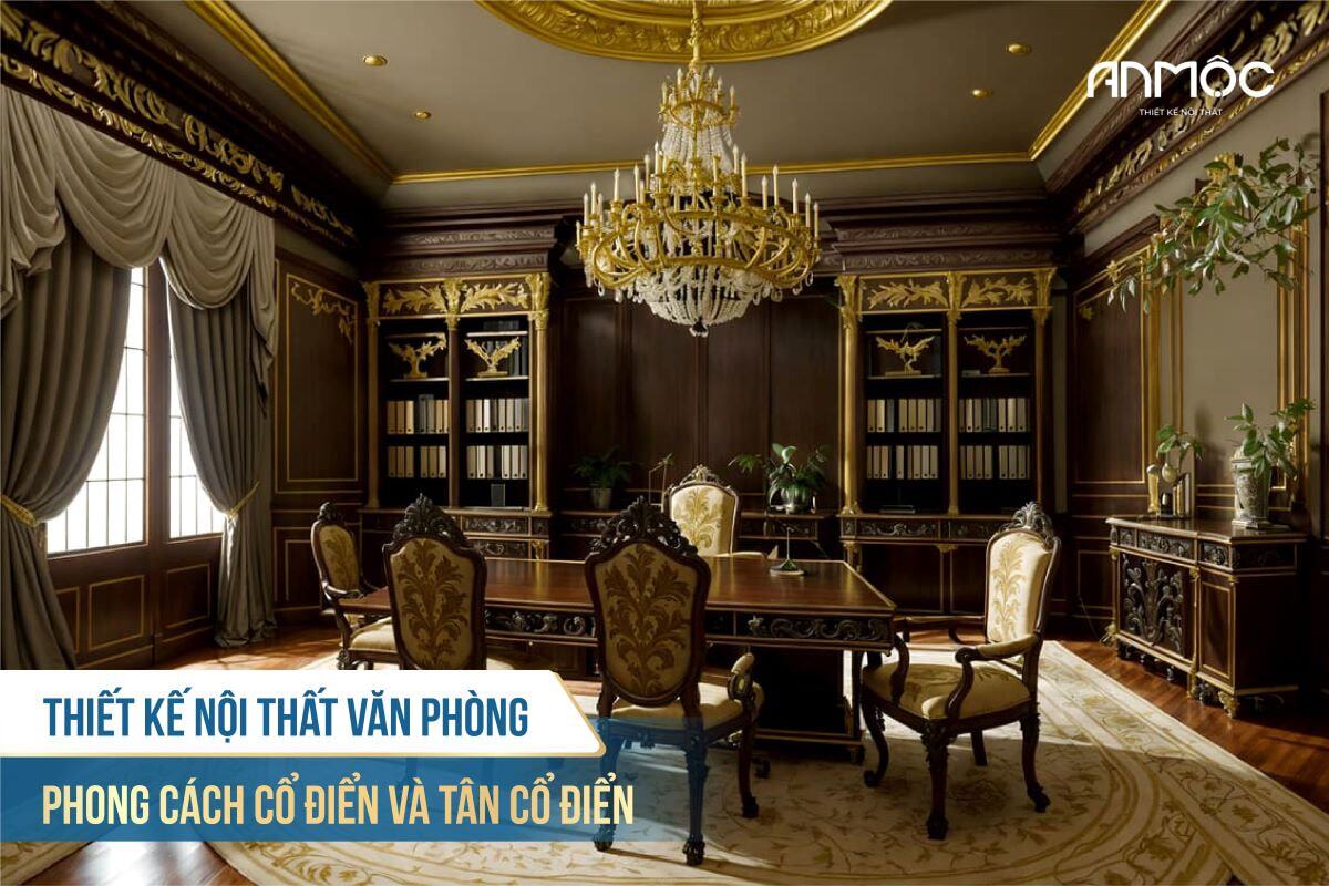 Thiết Kế Nội Thất Văn Phòng Đẹp, Chuyên Nghiệp Xứng Tầm Vị Thế 171 Thiết kế nội thất văn phòng phong cách cổ điển và tân cổ điển