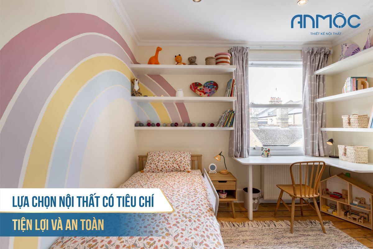 10 Mẫu Thiết Kế Nội Thất Phòng Ngủ Cho Bé Đẹp Nhất 2026 232 Lựa chọn nội thất có tiêu chí tiện lợi và an toàn