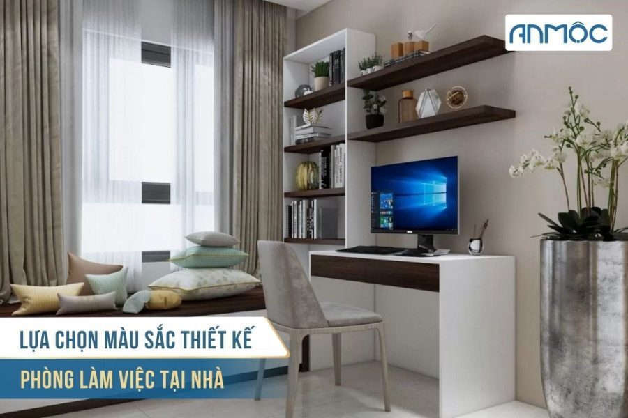 9+ Mẫu Thiết Kế Phòng Làm Việc Tại Nhà Đẹp Và Ấn Tượng 19 Lua chon mau sac thiet ke phong lam viec tai nha