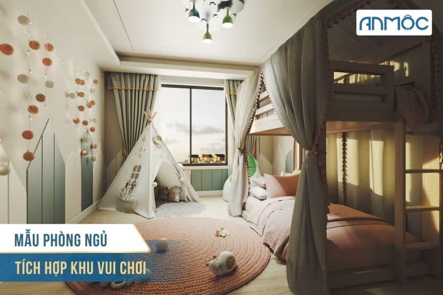 10+ Mẫu Thiết Kế Phòng Ngủ Đôi Cho Bé Trai Và Bé Gái 35 Mau phong ngu co tich hop khu vui choi