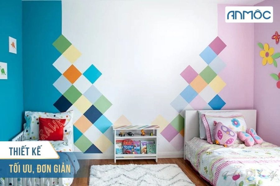 10+ Mẫu Thiết Kế Phòng Ngủ Đôi Cho Bé Trai Và Bé Gái 27 Thiet ke phong ngu doi don gian toi uu