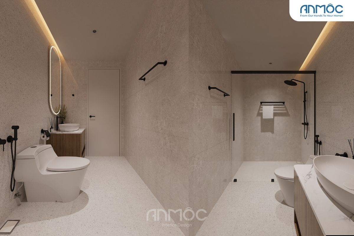 21+ Mẫu Thiết Kế Nội Thất Nhà Phố Đẹp Không Thể Bỏ Qua 2026 2844 Noi that nha ve sinh phong ngu 2 1