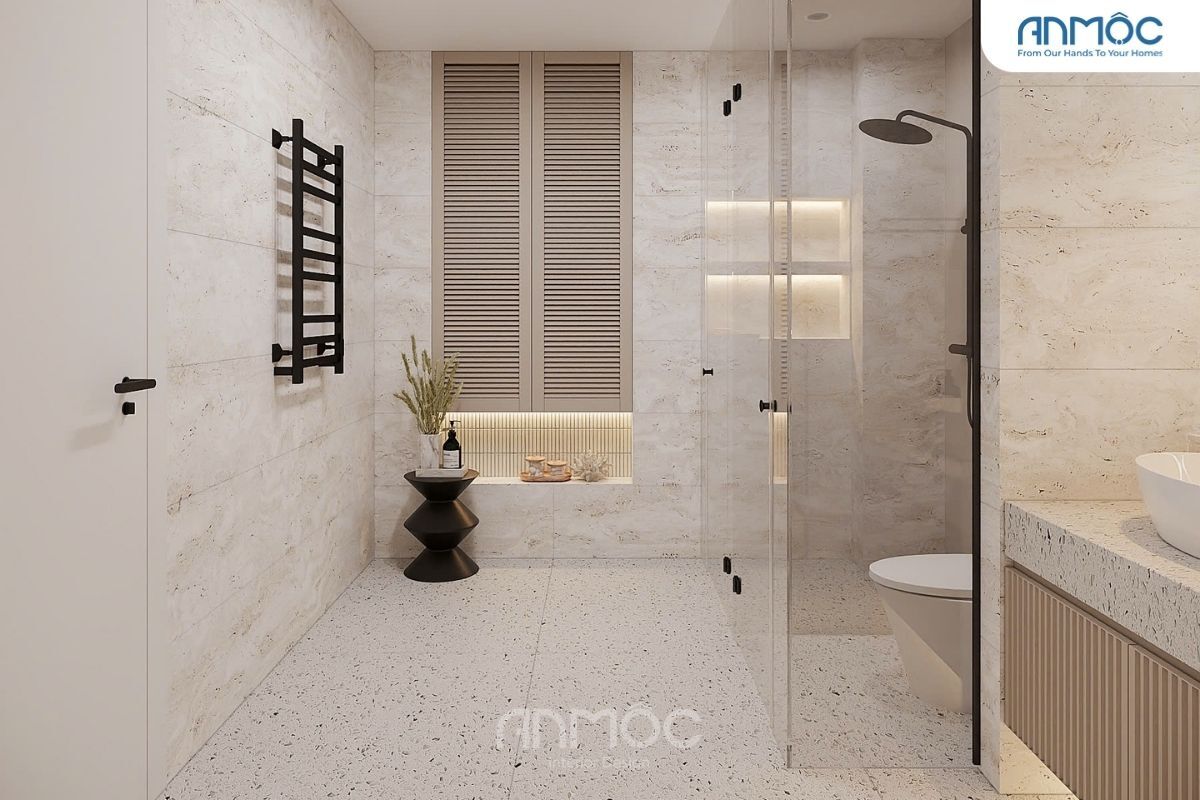 21+ Mẫu Thiết Kế Nội Thất Nhà Phố Đẹp Không Thể Bỏ Qua 2026 2847 Noi that nha ve sinh phong ngu master 2