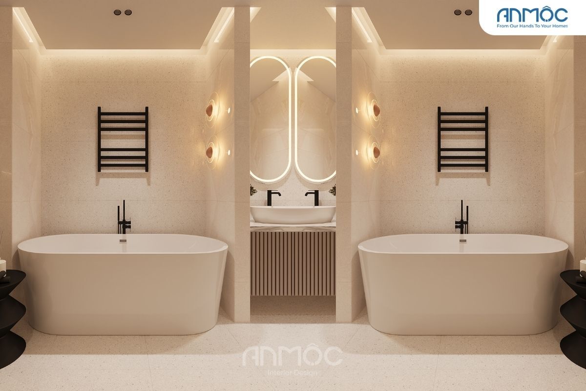 21+ Mẫu Thiết Kế Nội Thất Nhà Phố Đẹp Không Thể Bỏ Qua 2026 2874 Noi that phong WC cho be 1