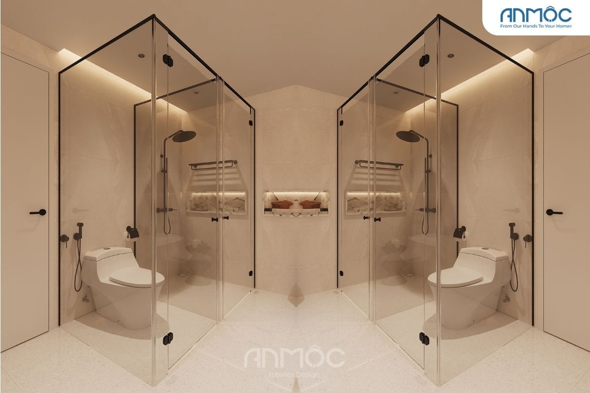 21+ Mẫu Thiết Kế Nội Thất Nhà Phố Đẹp Không Thể Bỏ Qua 2026 2875 Noi that phong WC cho be 2