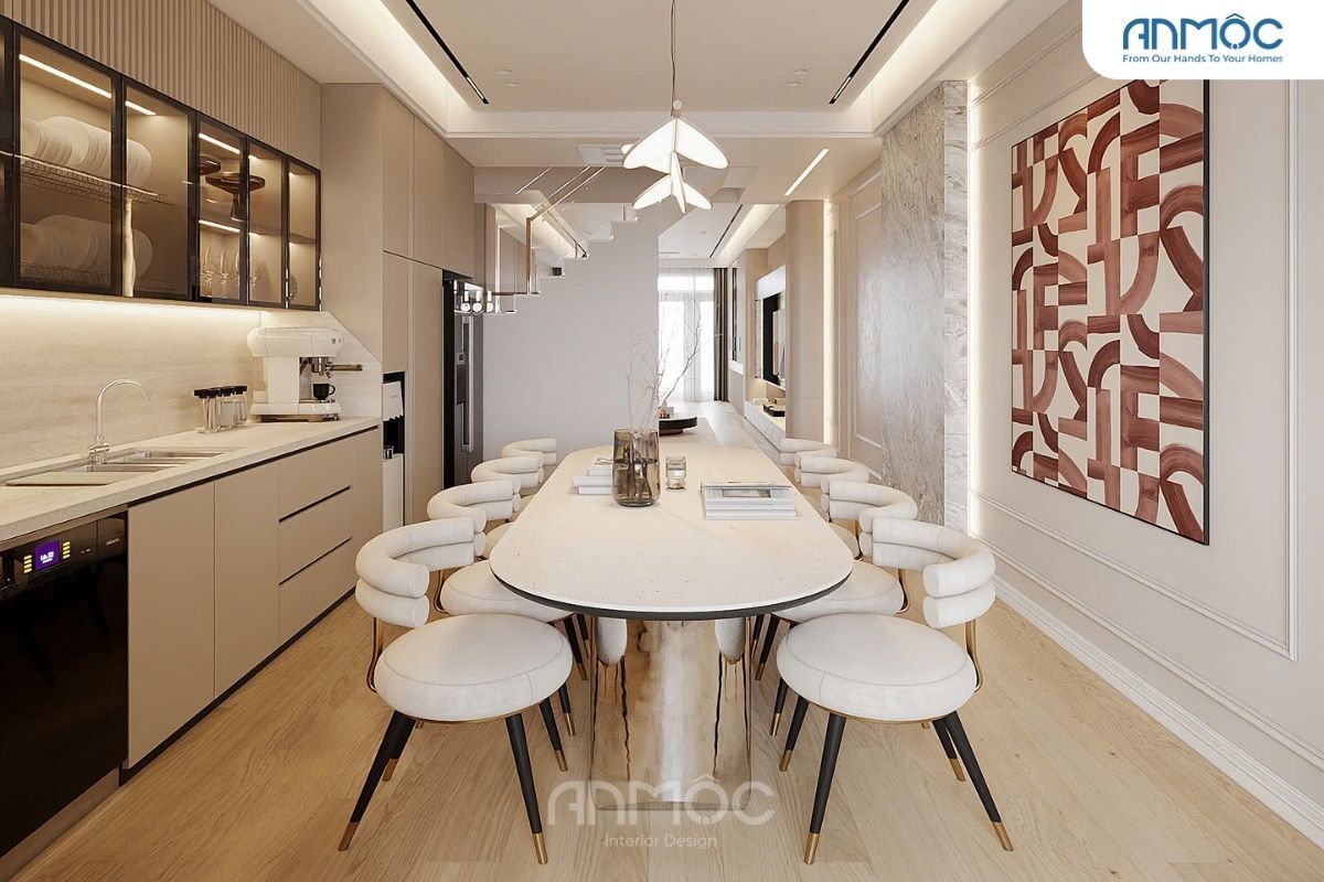 21+ Mẫu Thiết Kế Nội Thất Nhà Phố Đẹp Không Thể Bỏ Qua 2026 2834 Noi that phong bep Noi that nha pho Anh Hung Chi Chau 4