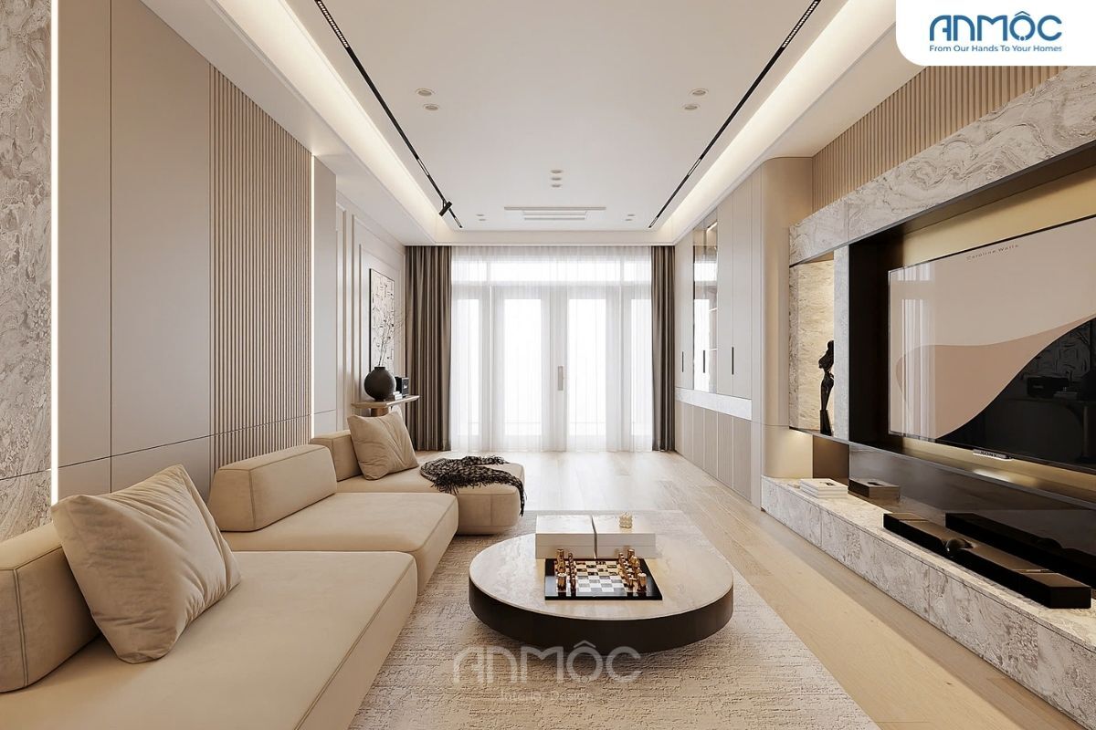 21+ Mẫu Thiết Kế Nội Thất Nhà Phố Đẹp Không Thể Bỏ Qua 2026 2826 Noi that phong khach Noi that nha pho Anh Hung Chi Chau 2