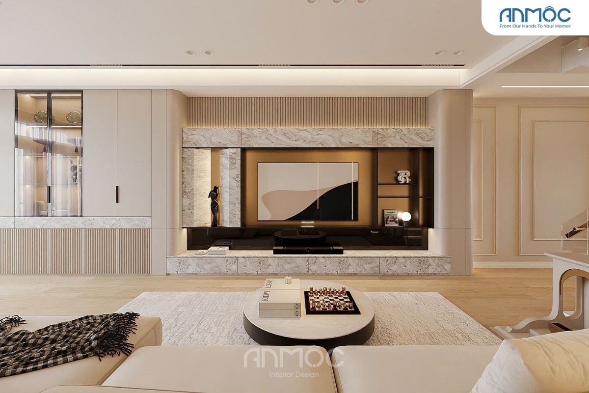 21+ Mẫu Thiết Kế Nội Thất Nhà Phố Đẹp Không Thể Bỏ Qua 2026 2825 Noi that phong khach Noi that nha pho Anh Hung Chi Chau 3