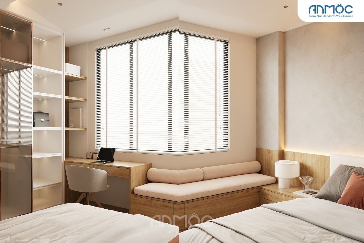 21+ Mẫu Thiết Kế Nội Thất Nhà Phố Đẹp Không Thể Bỏ Qua 2026 2842 Noi that phong ngu 1 Noi that nha pho Anh Hung Chi Chau 7