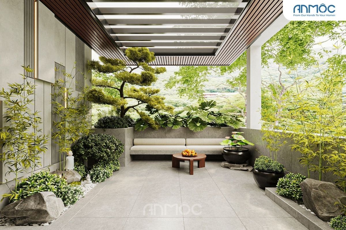 21+ Mẫu Thiết Kế Nội Thất Nhà Phố Đẹp Không Thể Bỏ Qua 2026 2884 Phoi canh san thuong Noi that nha pho Anh Hung Chi Chau 2