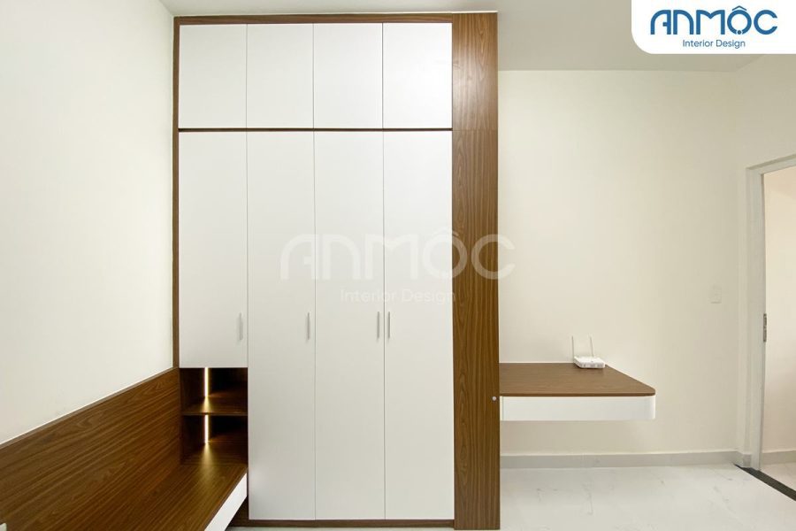 Hoàn Thiện Thi Công Nội Thất Chung Cư Tô Ký Tower 56m2 Quận 12 94 Nội thất phòng ngủ master | Nội thất chung cư Tô Ký Tower 56m2 quận 12