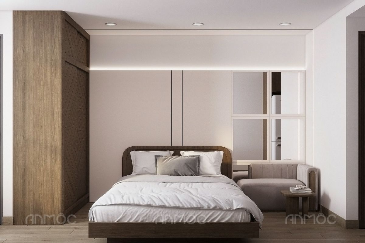 55+ Mẫu Thiết Kế Nội Thất Chung Cư "Đỉnh Nhất" 2026 2797 Nội thất phòng ngủ - Thiết kế nội thất căn hộ Studio River Gate 30m2