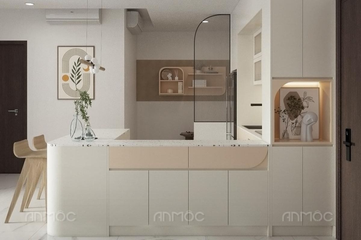 55+ Mẫu Thiết Kế Nội Thất Chung Cư "Đỉnh Nhất" 2026 2683 Nội thất phòng bếp | Thiết kế nội thất chung cư Sunrise Riverside 50m2