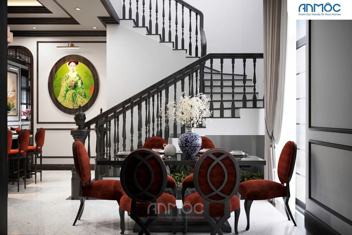 21+ Mẫu Thiết Kế Nội Thất Nhà Phố Đẹp Không Thể Bỏ Qua 2026 2059 Cận cảnh nội thất khu vực bàn ăn