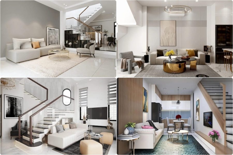 33+ Mẫu Thiết Kế Nội Thất Phòng Khách Đẹp Hiện Đại Nhất 534 Nội thất phòng khách nhà phố hiện đại